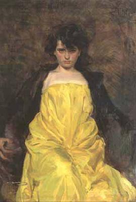 Ramon Casas i Carbo portrait of Julia Peraire
